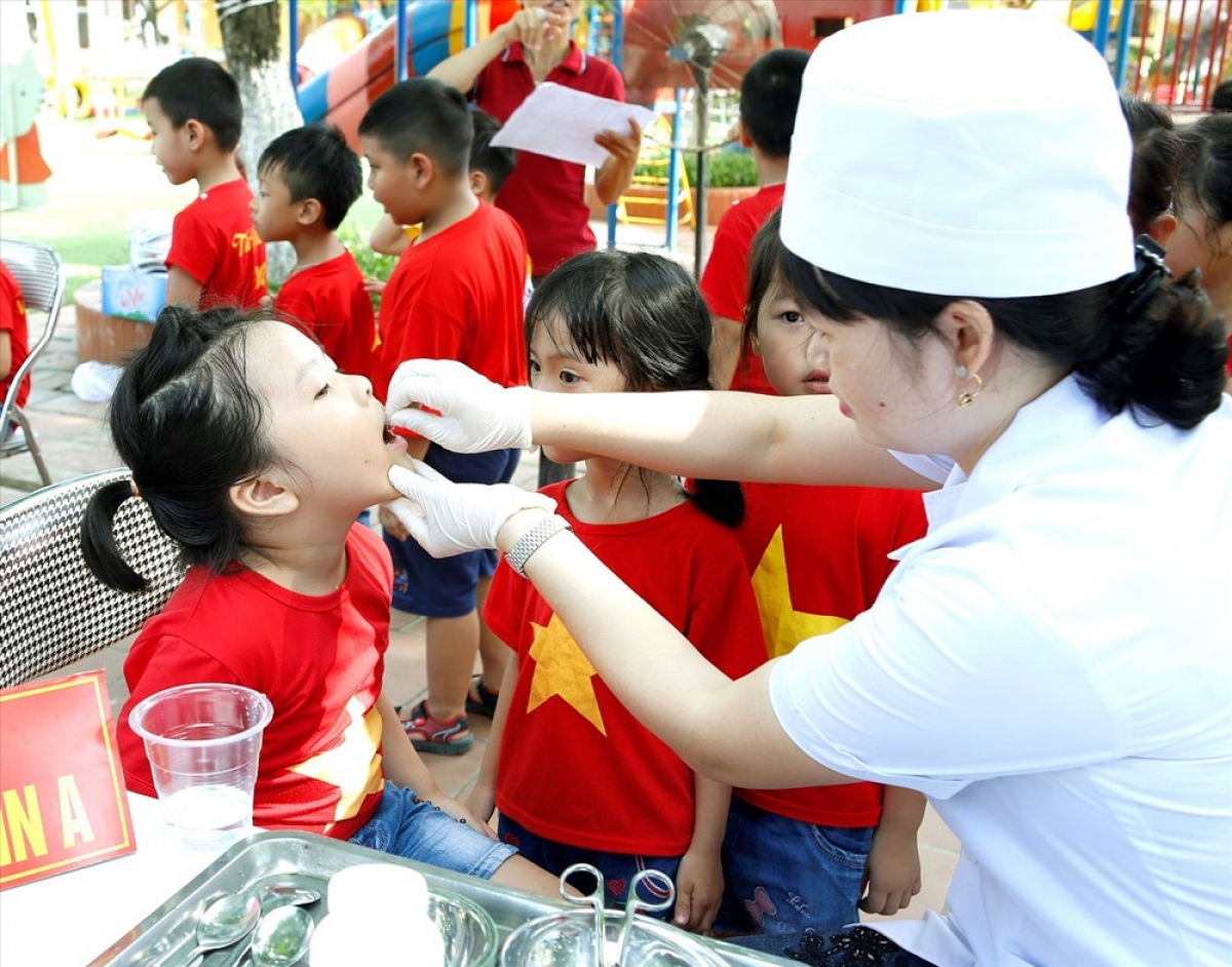 Chiến dịch bổ sung vitamin A cho trẻ từ 6-35 tháng tuổi