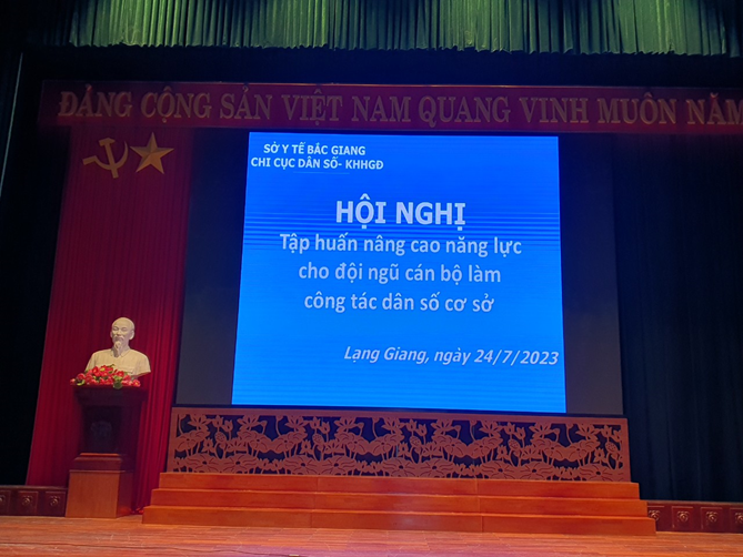 TẬP HUẤN NÂNG CAO NĂNG LỰC CHO CÁN BỘ LÀM CÔNG TÁC DÂN SỐ CƠ SỞ NĂM 2023